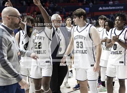 Thumbnail 2 in Althoff Catholic vs. Christ the King (IHSA 2A Semi Final) photogallery.