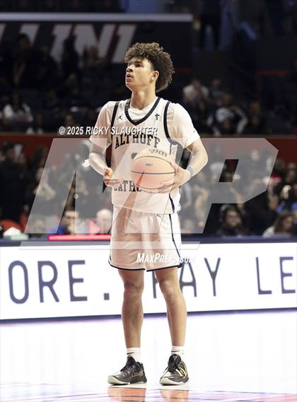 Thumbnail 2 in Althoff Catholic vs. Christ the King (IHSA 2A Semi Final) photogallery.