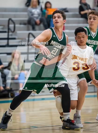 Thumbnail 2 in Southwest SD vs. Mission Vista ( Del Lago Tip-Off Classic) photogallery.