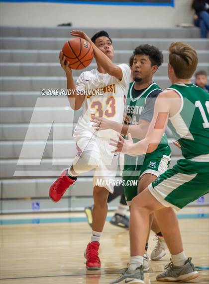 Thumbnail 2 in Southwest SD vs. Mission Vista ( Del Lago Tip-Off Classic) photogallery.