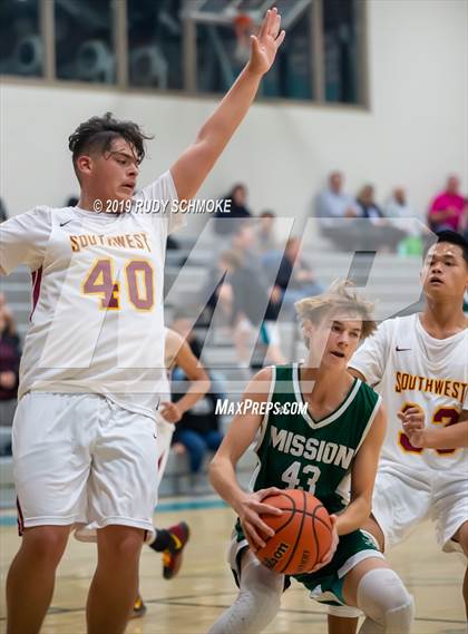 Thumbnail 1 in Southwest SD vs. Mission Vista ( Del Lago Tip-Off Classic) photogallery.
