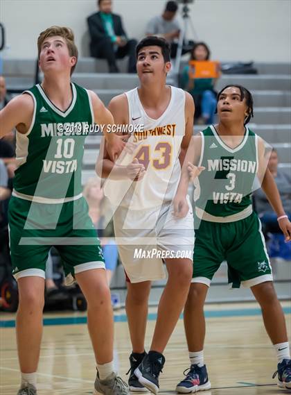 Thumbnail 1 in Southwest SD vs. Mission Vista ( Del Lago Tip-Off Classic) photogallery.
