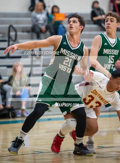 Thumbnail 1 in Southwest SD vs. Mission Vista ( Del Lago Tip-Off Classic) photogallery.
