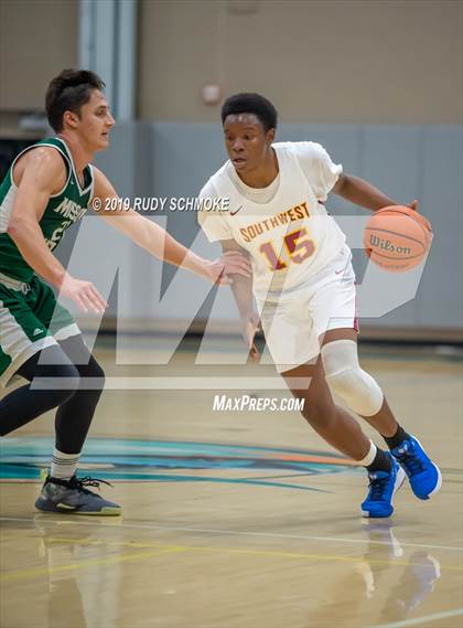 Thumbnail 2 in Southwest SD vs. Mission Vista ( Del Lago Tip-Off Classic) photogallery.