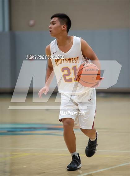 Thumbnail 2 in Southwest SD vs. Mission Vista ( Del Lago Tip-Off Classic) photogallery.