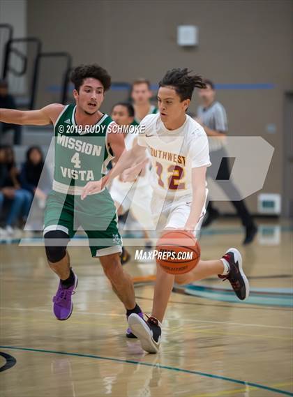 Thumbnail 2 in Southwest SD vs. Mission Vista ( Del Lago Tip-Off Classic) photogallery.