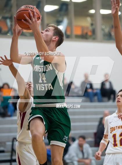 Thumbnail 2 in Southwest SD vs. Mission Vista ( Del Lago Tip-Off Classic) photogallery.