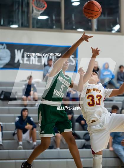Thumbnail 2 in Southwest SD vs. Mission Vista ( Del Lago Tip-Off Classic) photogallery.