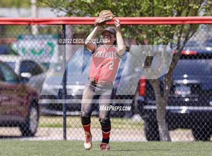 Thumbnail 2 in Haralson County vs Cherokee (GHSA Slow-Pitch State Championship) photogallery.