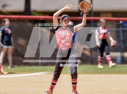 Thumbnail 2 in Haralson County vs Cherokee (GHSA Slow-Pitch State Championship) photogallery.