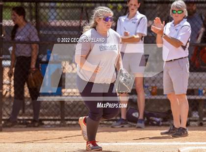 Thumbnail 3 in Haralson County vs Cherokee (GHSA Slow-Pitch State Championship) photogallery.