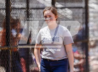 Thumbnail 2 in Haralson County vs Cherokee (GHSA Slow-Pitch State Championship) photogallery.