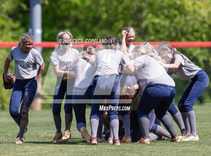 Thumbnail 3 in Haralson County vs Cherokee (GHSA Slow-Pitch State Championship) photogallery.