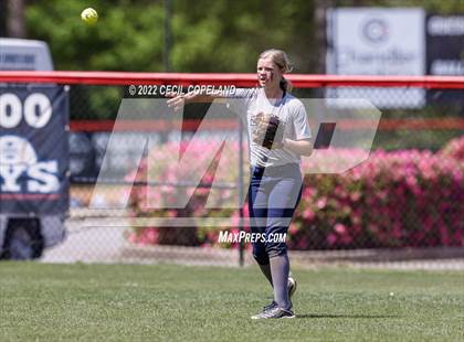 Thumbnail 2 in Haralson County vs Cherokee (GHSA Slow-Pitch State Championship) photogallery.