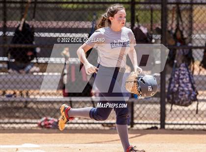 Thumbnail 3 in Haralson County vs Cherokee (GHSA Slow-Pitch State Championship) photogallery.