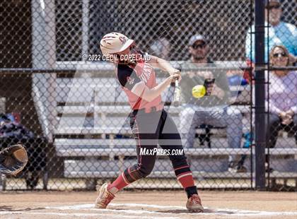Thumbnail 2 in Haralson County vs Cherokee (GHSA Slow-Pitch State Championship) photogallery.