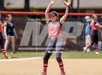 Thumbnail 3 in Haralson County vs Cherokee (GHSA Slow-Pitch State Championship) photogallery.