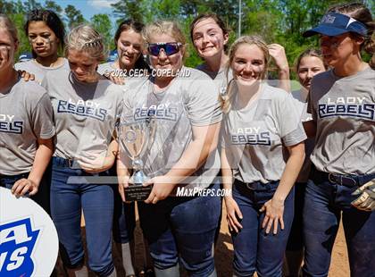 Thumbnail 2 in Haralson County vs Cherokee (GHSA Slow-Pitch State Championship) photogallery.