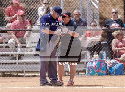 Thumbnail 3 in Haralson County vs Cherokee (GHSA Slow-Pitch State Championship) photogallery.