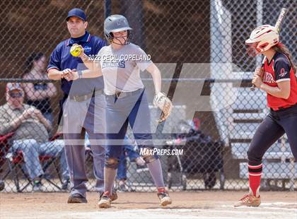 Thumbnail 2 in Haralson County vs Cherokee (GHSA Slow-Pitch State Championship) photogallery.