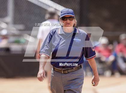 Thumbnail 3 in Haralson County vs Cherokee (GHSA Slow-Pitch State Championship) photogallery.