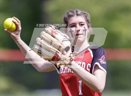 Thumbnail 2 in Haralson County vs Cherokee (GHSA Slow-Pitch State Championship) photogallery.