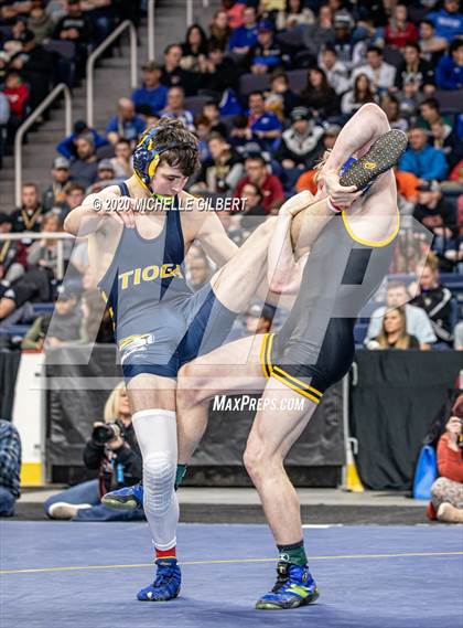 Thumbnail 1 in NYSPHSAA  D2 Wrestling Finals (99lbs to 138lbs) photogallery.