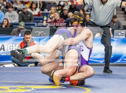 Thumbnail 2 in NYSPHSAA  D2 Wrestling Finals (99lbs to 138lbs) photogallery.