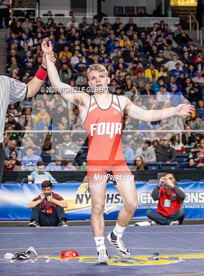 Thumbnail 1 in NYSPHSAA  D2 Wrestling Finals (99lbs to 138lbs) photogallery.