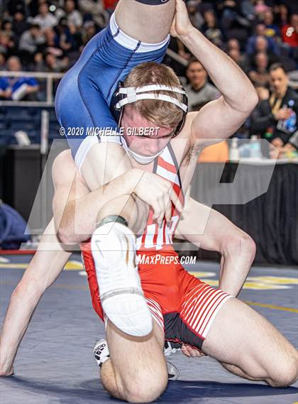 Thumbnail 2 in NYSPHSAA  D2 Wrestling Finals (99lbs to 138lbs) photogallery.