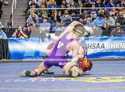 Thumbnail 1 in NYSPHSAA  D2 Wrestling Finals (99lbs to 138lbs) photogallery.