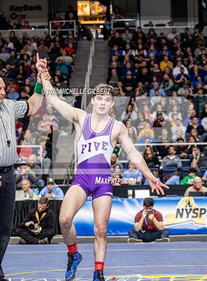 Thumbnail 1 in NYSPHSAA  D2 Wrestling Finals (99lbs to 138lbs) photogallery.