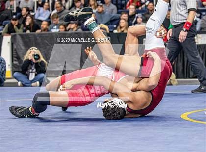 Thumbnail 3 in NYSPHSAA  D2 Wrestling Finals (99lbs to 138lbs) photogallery.