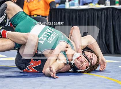 Thumbnail 2 in NYSPHSAA  D2 Wrestling Finals (99lbs to 138lbs) photogallery.