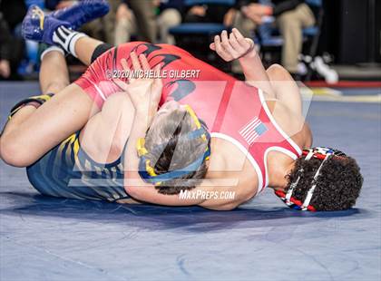 Thumbnail 3 in NYSPHSAA  D2 Wrestling Finals (99lbs to 138lbs) photogallery.