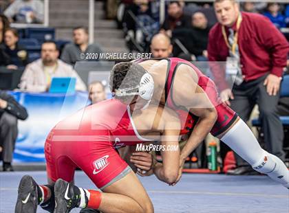 Thumbnail 2 in NYSPHSAA  D2 Wrestling Finals (99lbs to 138lbs) photogallery.