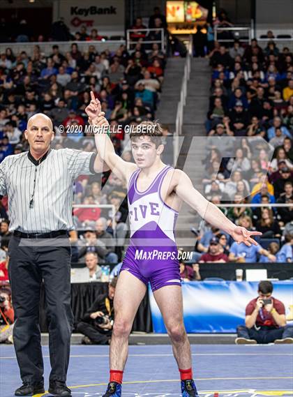 Thumbnail 3 in NYSPHSAA  D2 Wrestling Finals (99lbs to 138lbs) photogallery.