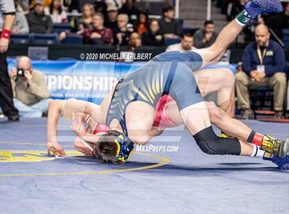 Thumbnail 3 in NYSPHSAA  D2 Wrestling Finals (99lbs to 138lbs) photogallery.