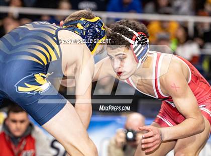 Thumbnail 1 in NYSPHSAA  D2 Wrestling Finals (99lbs to 138lbs) photogallery.