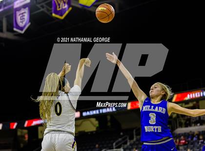 Thumbnail 3 in Bellevue West vs. Millard North (Metro Tournament) photogallery.