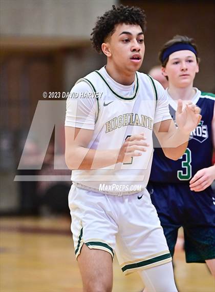 Thumbnail 1 in (CHSAA 3A Boys Basketball Consolation Round) Highland vs. Windsor Charter Academy  photogallery.