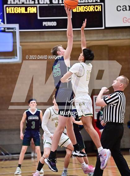 Thumbnail 3 in (CHSAA 3A Boys Basketball Consolation Round) Highland vs. Windsor Charter Academy  photogallery.