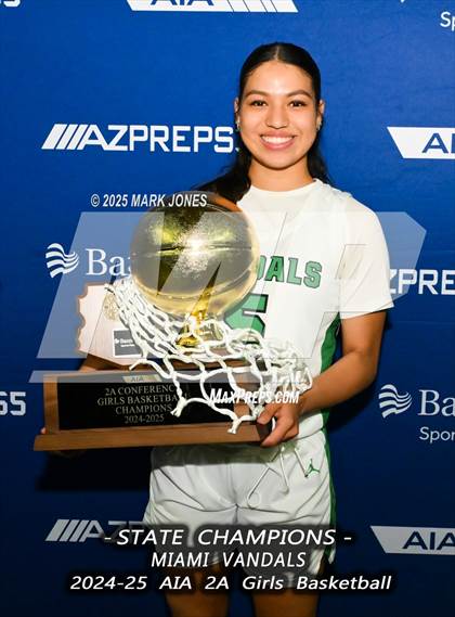 Thumbnail 1 in Miami vs. Arizona Lutheran Academy (AIA 2A Final - Awards) photogallery.