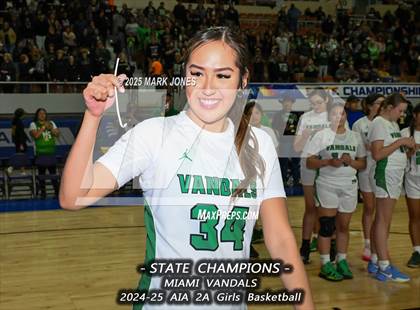 Thumbnail 3 in Miami vs. Arizona Lutheran Academy (AIA 2A Final - Awards) photogallery.