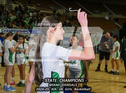 Thumbnail 3 in Miami vs. Arizona Lutheran Academy (AIA 2A Final - Awards) photogallery.