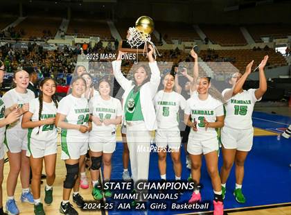 Thumbnail 2 in Miami vs. Arizona Lutheran Academy (AIA 2A Final - Awards) photogallery.