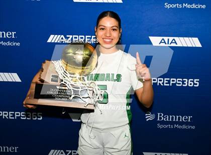 Thumbnail 2 in Miami vs. Arizona Lutheran Academy (AIA 2A Final - Awards) photogallery.