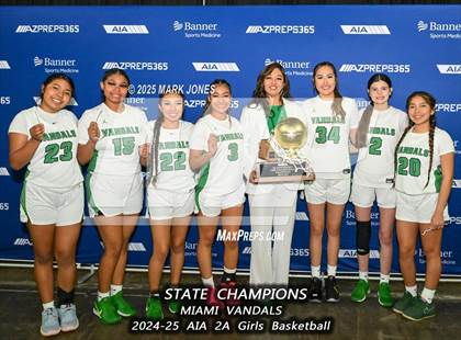 Thumbnail 1 in Miami vs. Arizona Lutheran Academy (AIA 2A Final - Awards) photogallery.