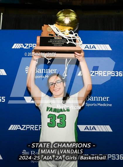 Thumbnail 1 in Miami vs. Arizona Lutheran Academy (AIA 2A Final - Awards) photogallery.