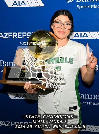 Thumbnail 3 in Miami vs. Arizona Lutheran Academy (AIA 2A Final - Awards) photogallery.